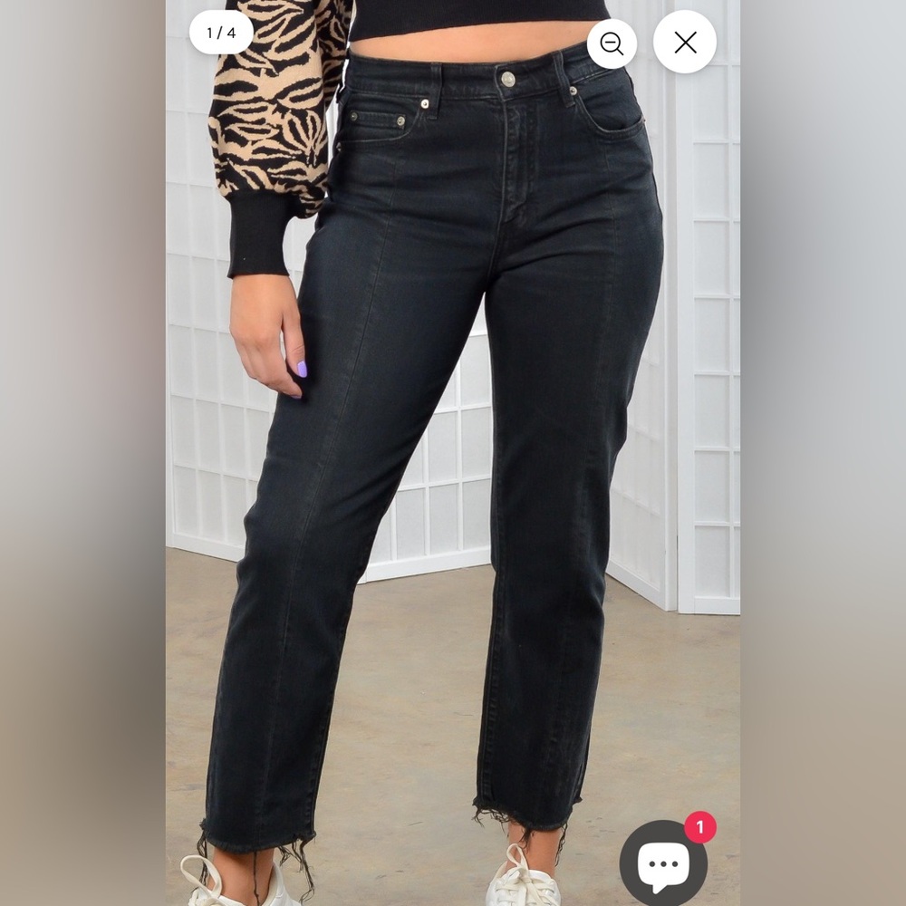 DAZE straight up high rise curfew jeans
